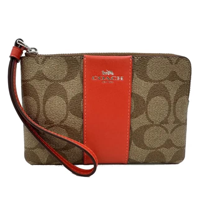 【COACH】C LOGO直紋零錢包/手拿包(多款選一)