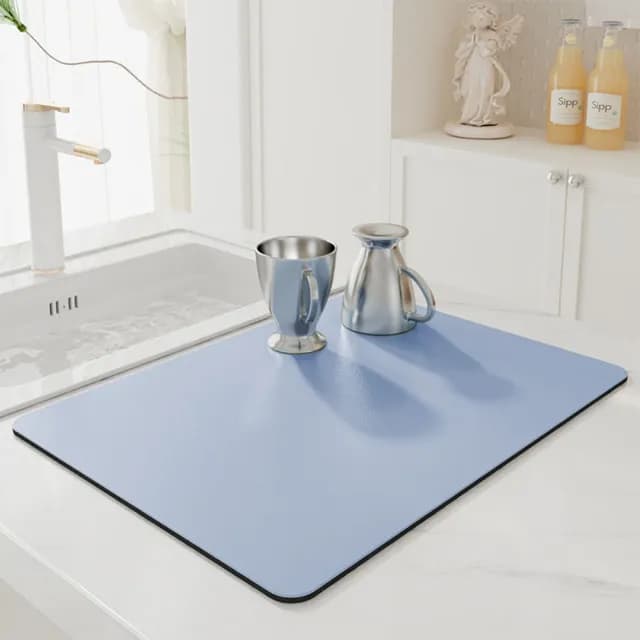 【JOCIYO】素色系 吸水瀝水防燙 餐具桌墊(40x30cm)