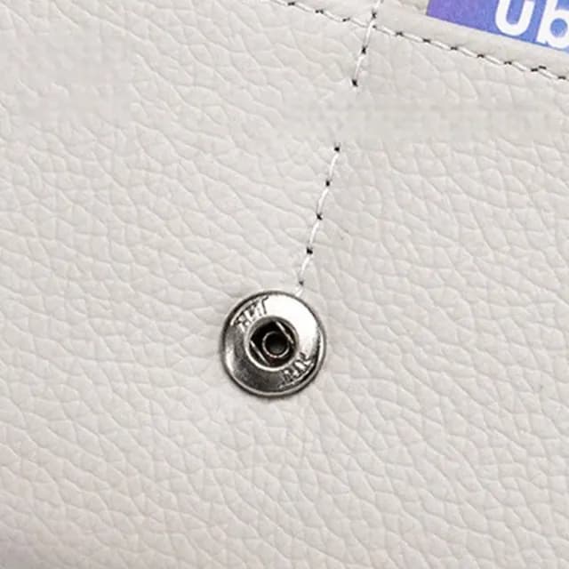 【LEESA】雙11 真皮錢包\拼接車縫錢夾\多卡位手拿包\長款錢包\長夾\女生錢包