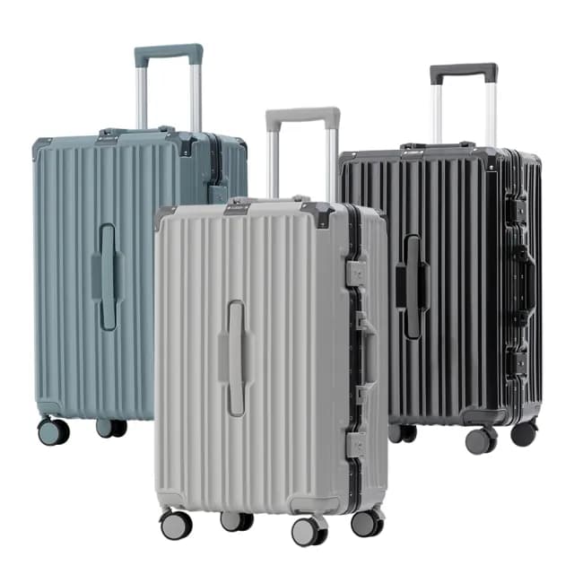 【Batolon 寶龍】全新福利品  24吋  蒂爾堡PC胖胖鋁框箱/行李箱(3色任選)