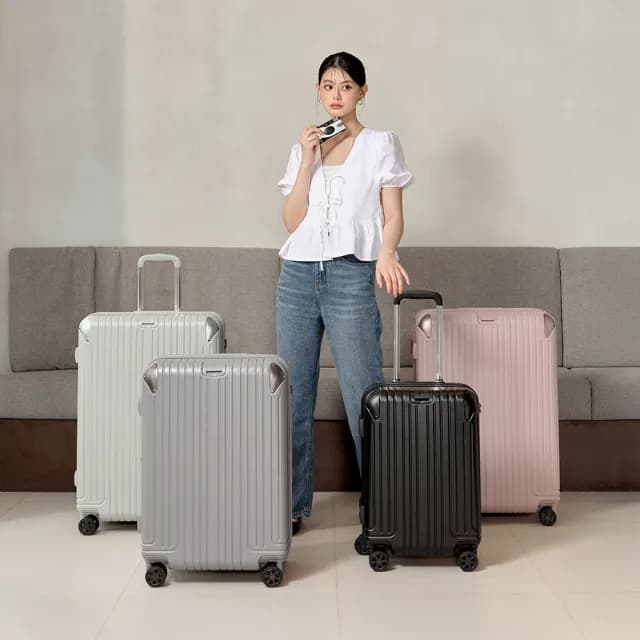 【ALLEZ 奧莉薇閣】25吋 箱見恨晚III 金屬護角 大容量可擴充行李箱(AVT23325)