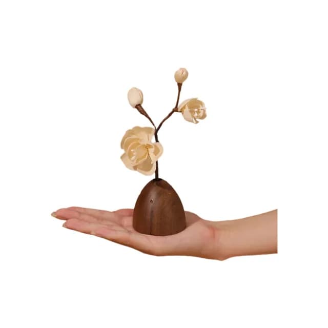 【新川】幹花瓶擴香器香薰 通草花精油擴香石(臥室車內家用擺件 桌面香氛裝飾)