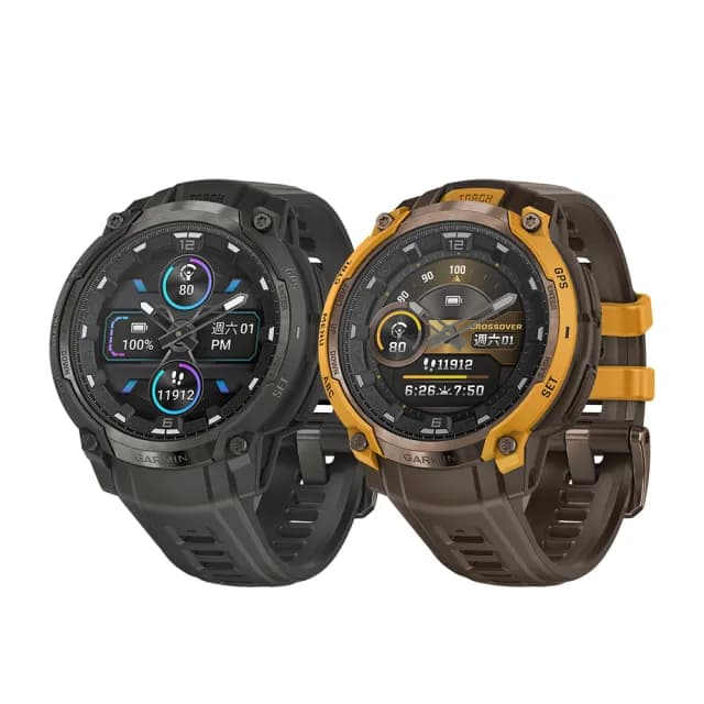 【GARMIN】INSTINCT Crossover AMOLED 實體指針GPS智慧錶 45mm