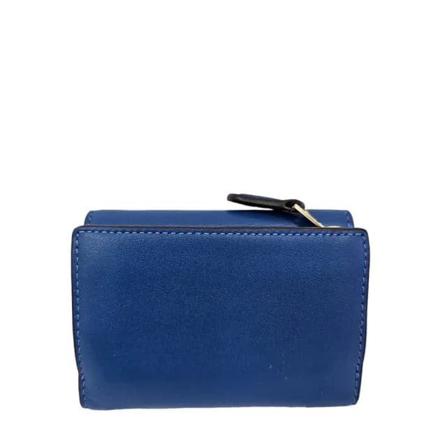 【COACH】經典馬車LOGO三折釦式短夾多色可選(拉鍊零錢包/三折短夾/贈原廠紙袋紙盒)