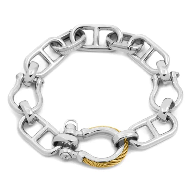 【CHARRIOL 夏利豪】St. Tropez 海洋風情手鍊 禮物 送禮(06-401-1272-0)