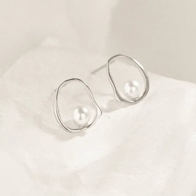 【vacanza】珍珠旋律・純銀耳環