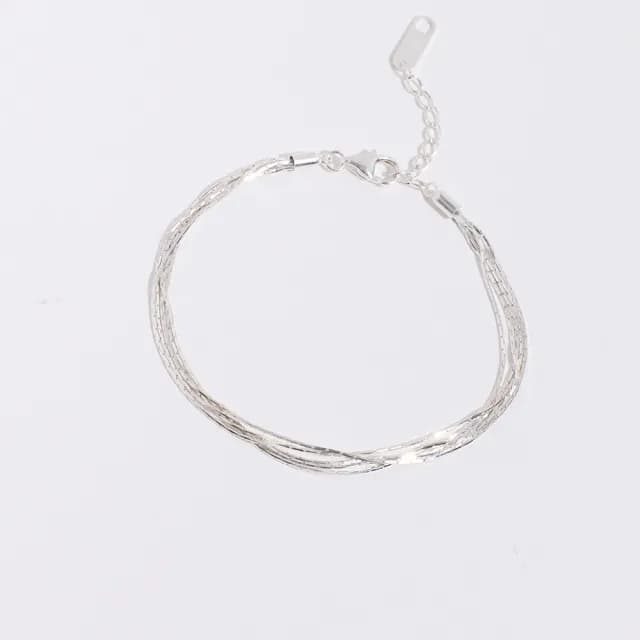 【vacanza】多層百搭素練・純銀手鍊