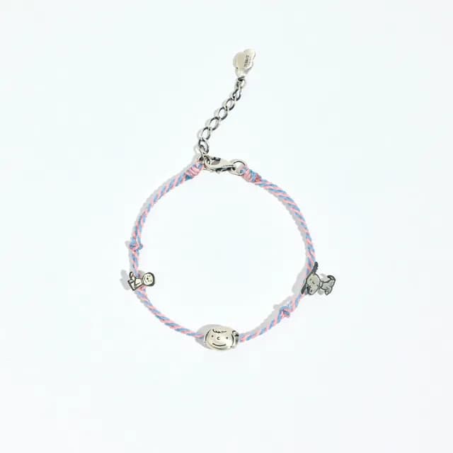 【vacanza】1950 SNOOPY聯名｜SNOOPY & PATTY・祈願純銀手鍊