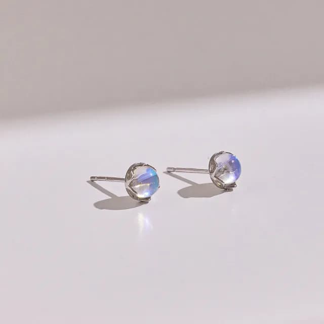 【vacanza】月光寶石・純銀耳環
