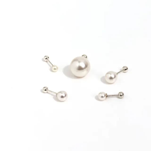 【vacanza】點點真心．純銀轉珠耳環-細針