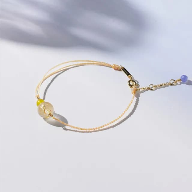 【vacanza】祈願｜鈦晶．水晶純銀手鍊｜招財．好運