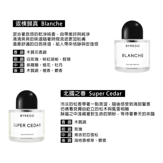 【BYREDO】淡香精 100ml(國際航空版/返樸歸真/北國之春)
