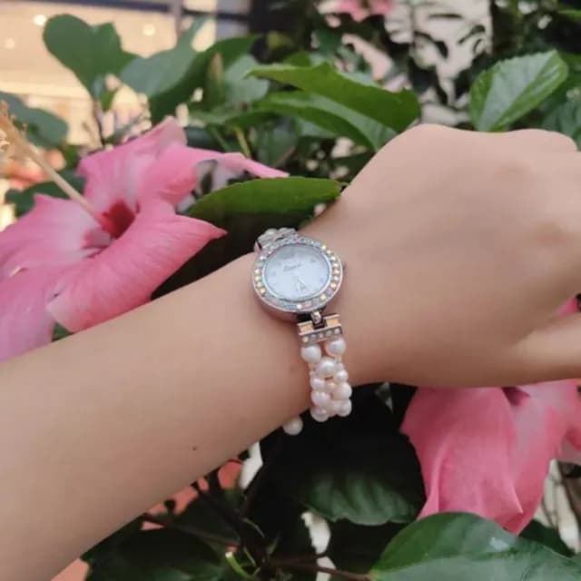 【Penny珮妮】天然珍珠手錶鍊(母親節 情人節 送閨蜜 生日禮物 交換禮物 送女友 尾牙 新年 結婚)