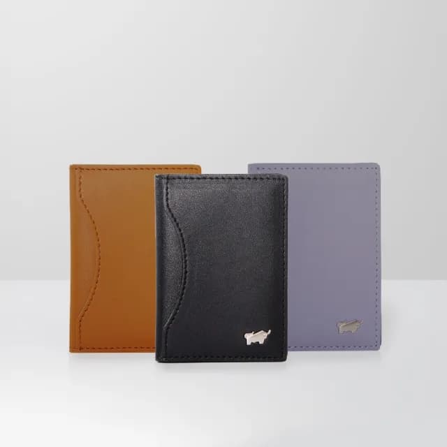 【BRAUN BUFFEL 德國小金牛】台灣總代理 奧瓦 磁吸兩折錢包-黑色/麥色/幽夜藍(BF581-738-BK/BRA/FD)