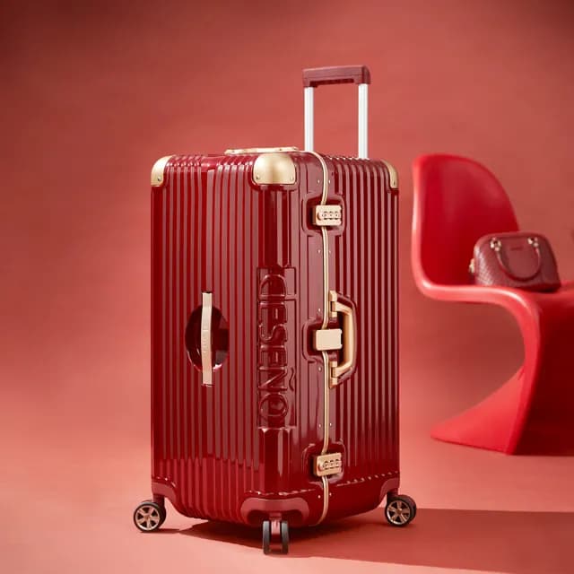 【Deseno 笛森諾】尊爵魔力 30吋鋁框版 運動款胖胖箱 特仕版(烈焰紅-建議加購專屬箱套)