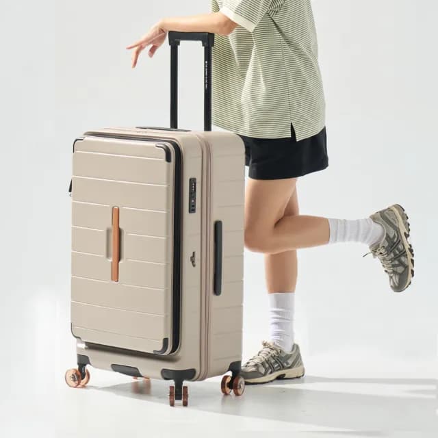 【Arowana 亞諾納】買箱送箱★30吋果凍溜溜諾飛輪河馬上開箱｜前開箱行李箱/旅行箱(多色任選)