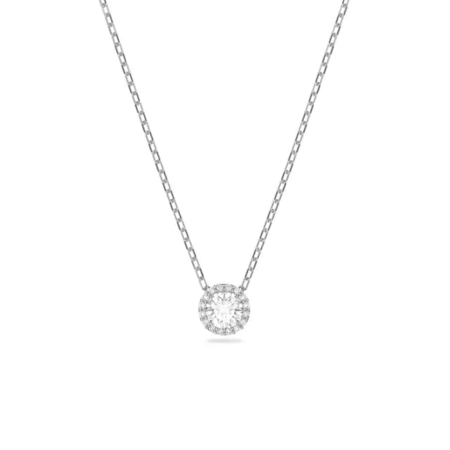 【SWAROVSKI 施華洛世奇】Lifelong Heart/Una Angelic 鏈墜/耳環 心形/圓形 鍍玫瑰金色/鍍白金色(4款任選)