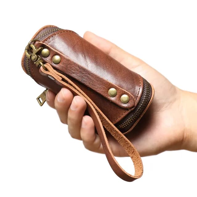 【KT DADA】雙11 鑰匙包 多用途 迷你小包 真皮零錢包 零錢收納包 拉鍊零錢包 手提零錢袋