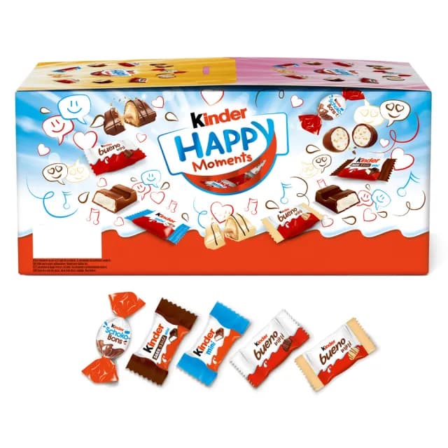 【Kinder 健達】開心分享禮盒Happy Moments(迷你綜合巧克力/黑巧克力/白巧克力/牛奶巧克力/繽紛樂/萬聖節)