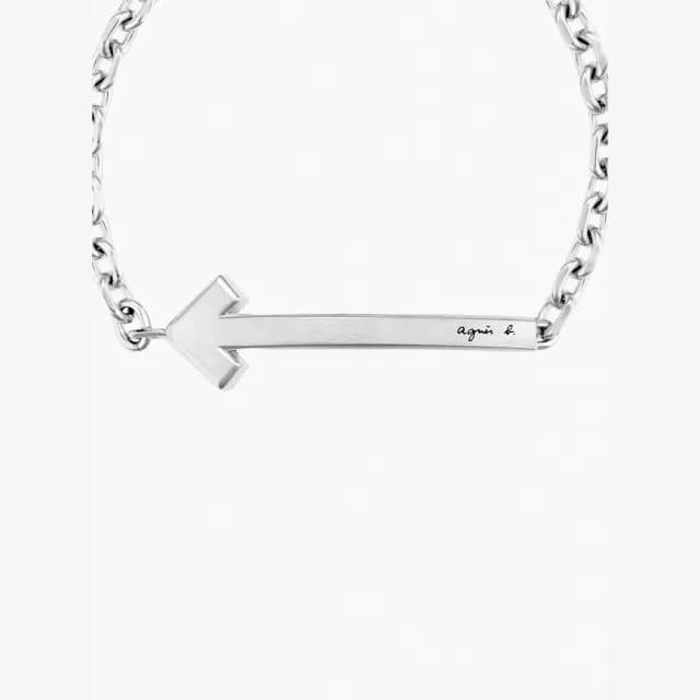 【agnes b.】bijoux Arrow白鋼手鍊(銀色)