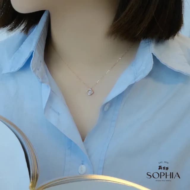 【蘇菲亞珠寶】18K金 芮妮 鑽石套鍊