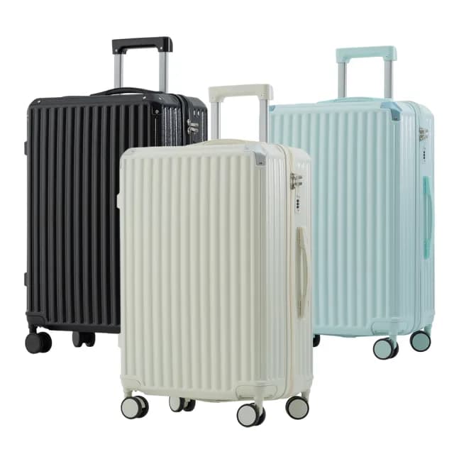 全新福利品  23/24/25吋  絕美心動ABS拉鍊硬殼箱/行李箱(5色任選 均一價)