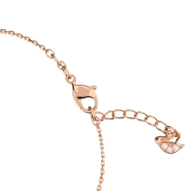 【SWAROVSKI 施華洛世奇】Only 手鏈 白色 鍍玫瑰金色(情人節禮物)