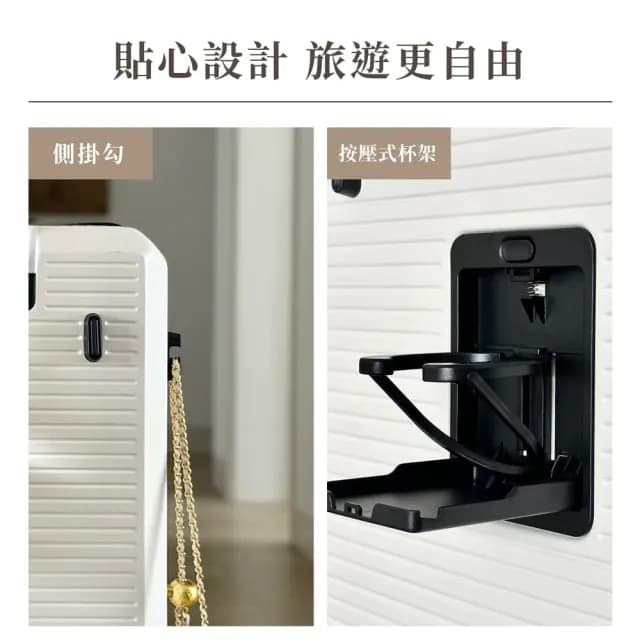 【Odyssey 奧德】24吋 前開胖胖箱(大裝小 擴充容量 前開 側開 上掀開蓋 分隔收納 靜音萬向輪 行李箱)