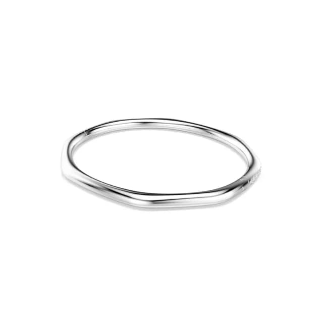 【SWAROVSKI 施華洛世奇】Dextera 手鐲 八邊形 圓形切割 白色 鍍白金色(情人節禮物)