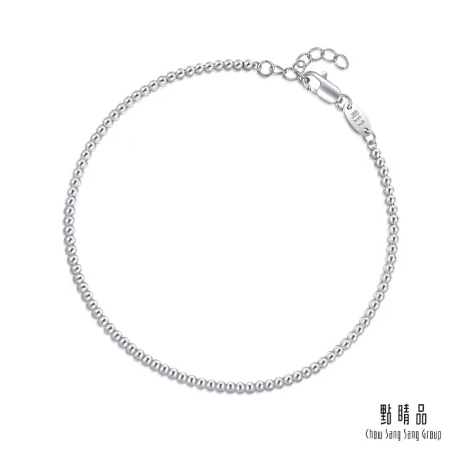 【點睛品】網路獨家款 微光點點 鉑金手鍊_計價鉑金(19公分)