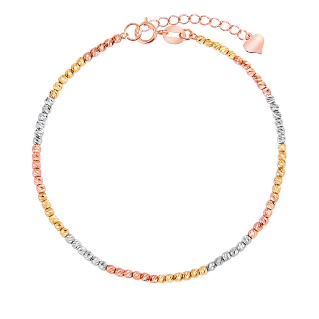 【Just Diamond】鎮金店 三彩弦韻 18K金手鍊(網路限定)