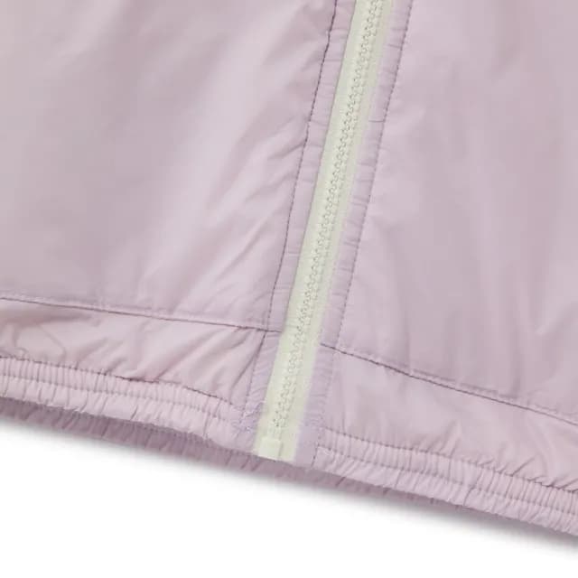 【GIORDANO 佐丹奴】童裝輕量內刷毛連帽外套(82 蘭花瓣紫X奶白)