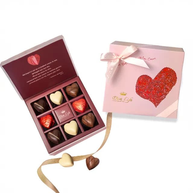 【Diva Life】送禮之最-迷你款珠寶盒*2/迷你柏金包*2/經典珠寶盒/愛心禮盒(100%可可脂 0反式脂肪)