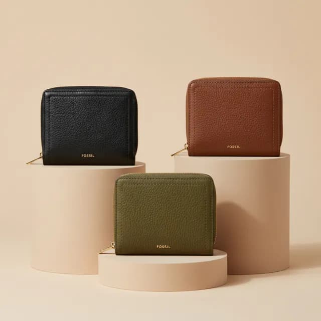 【FOSSIL 官方旗艦館】Logan 迷你多功能真皮RFID防盜短夾  出國必備(多色可選)