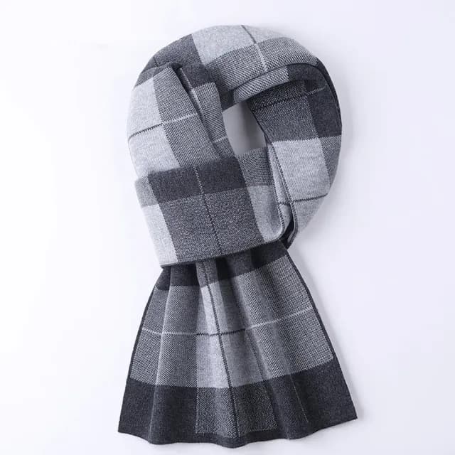 【時尚巴黎】現貨+預購頂級羊毛圍巾羊絨秋冬季加絨厚磅保暖針織圍巾(男士格子圍巾男女配件74mi71)