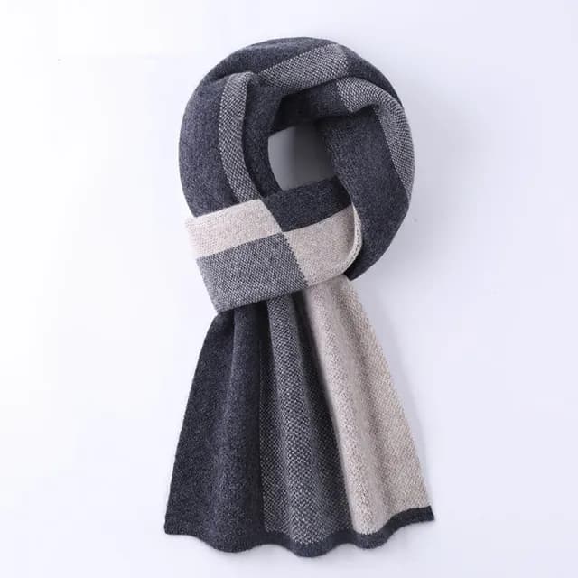 【時尚巴黎】現貨+預購頂級羊毛圍巾羊絨秋冬季加絨厚磅保暖針織圍巾(保暖冬季韓版男女配件74mi41)