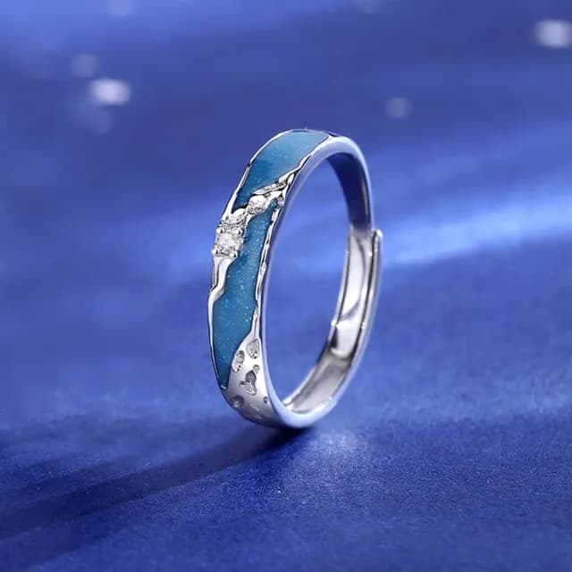 【巴黎精品】現貨+預購 頂級925純銀戒指婚戒女鑽戒開口戒情侶對戒尾戒情人節禮物(純銀光年男女飾品a1li81)