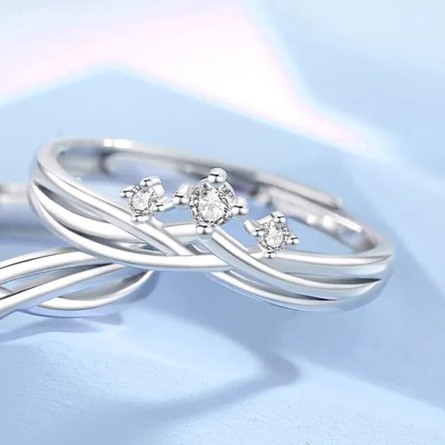 【巴黎精品】現貨+預購 頂級925純銀戒指婚戒女鑽戒開口戒情侶對戒尾戒情人節禮物(三生三世男女飾品a1li79)