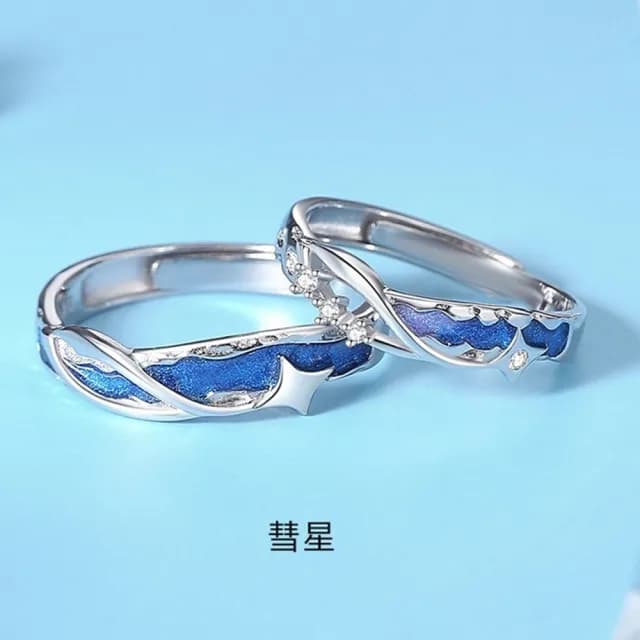 【巴黎精品】現貨+預購 頂級925純銀戒指婚戒女鑽戒開口戒情侶對戒尾戒情人節禮物(新款彗星男女飾品a1li55)