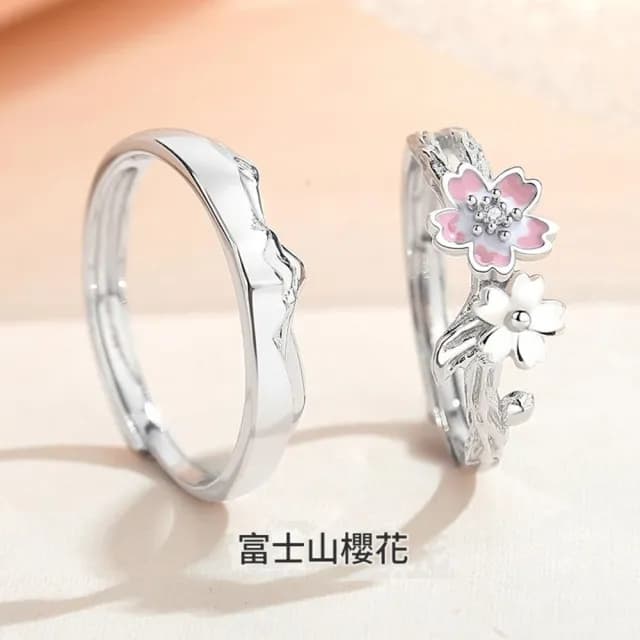 【巴黎精品】現貨+預購 頂級925純銀戒指婚戒女鑽戒開口戒情侶對戒尾戒情人節禮物(富士山男女飾品a1li37)