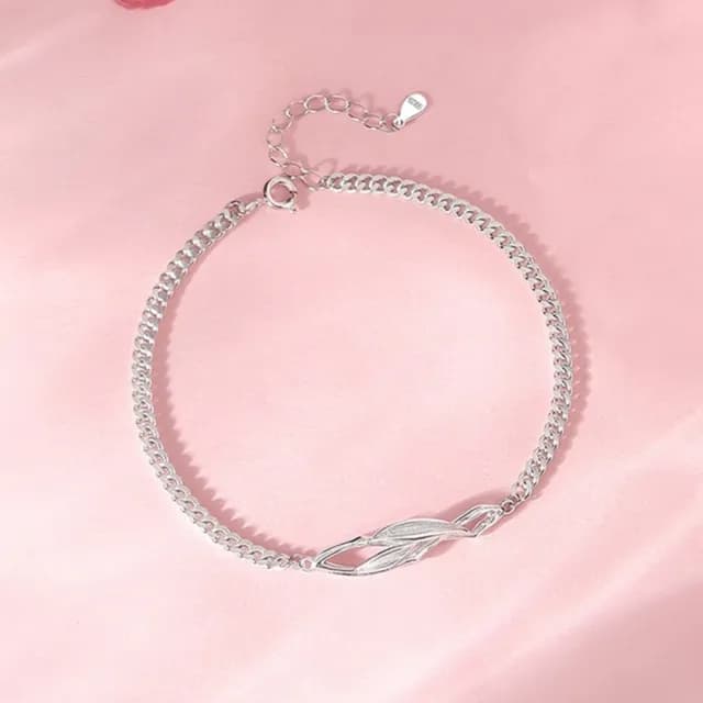 【巴黎精品】現貨+預購 頂級925純銀手鍊情侶手鏈女首飾情人節禮物(遇見你情侶男女飾品a1li23)