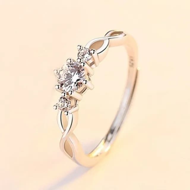 【巴黎精品】現貨+預購 頂級925純銀戒指婚戒女鑽戒開口戒情侶對戒尾戒情人節禮物(韓版纏愛男女飾品a1li10)