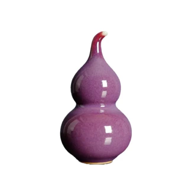 【新川】鈞瓷小葫蘆茶寵(文創家居擺飾 創意鈞瓷茶寵 葫蘆造型雅致 文青茶席搭配)