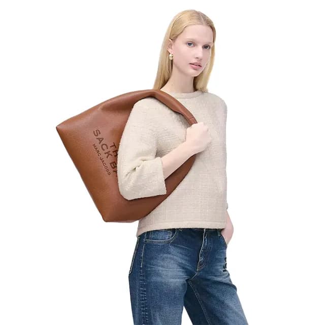 【MARC JACOBS】官方直送 THE SACK 摩洛哥棕大型皮革手袋