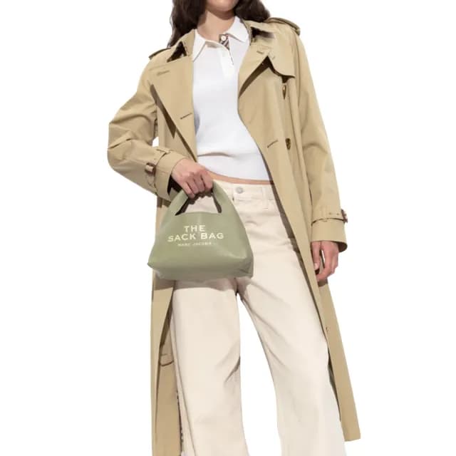 【MARC JACOBS】官方直送 THE SACK 蘆葦綠小型皮革手袋