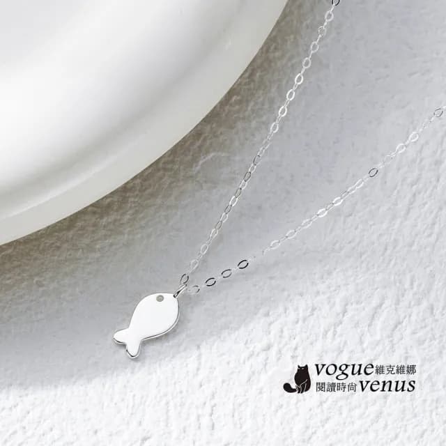【維克維娜】小魚輕語925純銀項鍊(銀色)