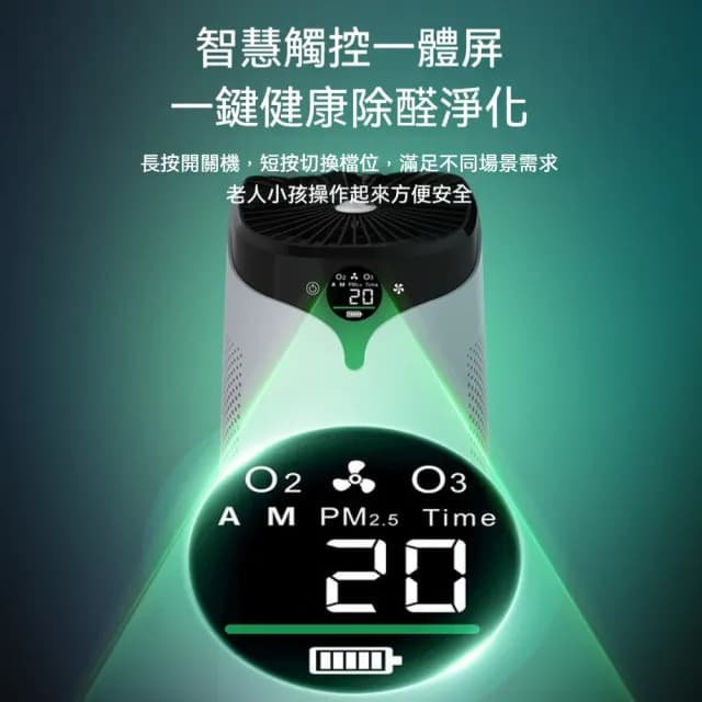 小型負離子空氣清淨器(除甲醇淨化器 寵物吸毛 全屋淨化)