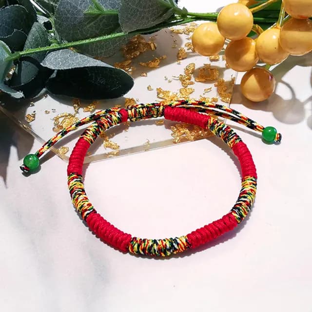 【財神小舖】手工金剛結五色線編織手鍊 6色任選(已開光 開運 招貴人 招財)