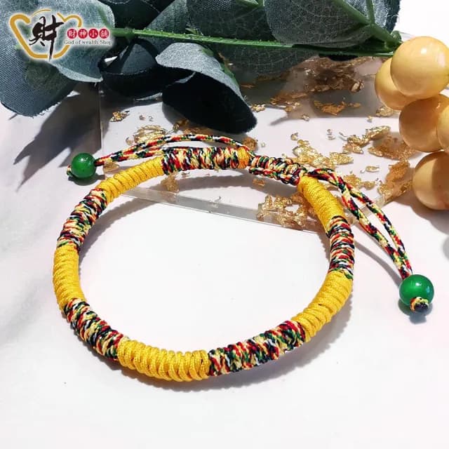 【財神小舖】手工金剛結五色線編織手鍊 6色任選(已開光 開運 招貴人 招財)