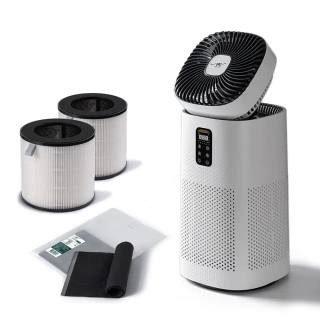 【MOLIJIA 魔力家】超值組-M196 智動UV抗菌抗敏風扇循環空氣清淨機(momo集資-BY010096)